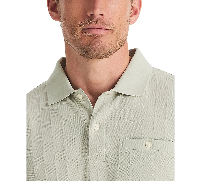 Nautica Men's Jacquard Jersey Polo Shirt