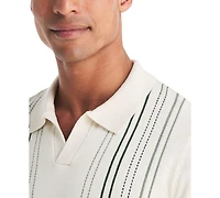 Nautica Men's Performance Jacquard Classic-Fit Polo Sweater