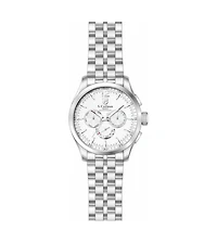 Invicta S.Coifman Men's Heritage Chronograph Dial Leather Strap Watch