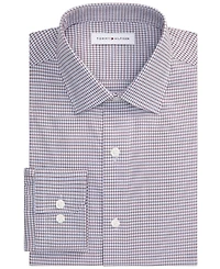 Tommy Hilfiger Men's Regular-Fit Cotton Twill Spread Collar Dress Shirt