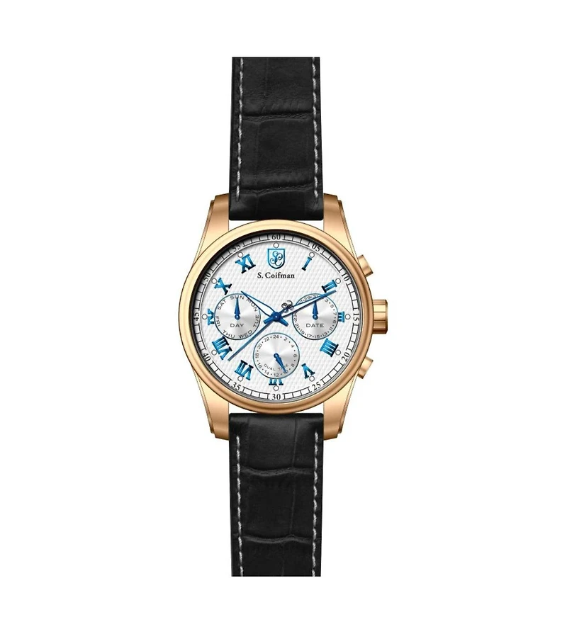 Invicta S.Coifman SC0088 Men's Chronograph Dial Leather Strap Watch