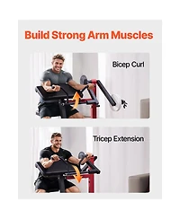 Vevor 2 in 1 Preacher Curl Bench Bicep Curls and Triceps Extension Machine Home Gym