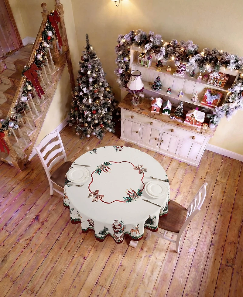 Avanti Heirloom Noel Round Tablecloth, 70" x 70"