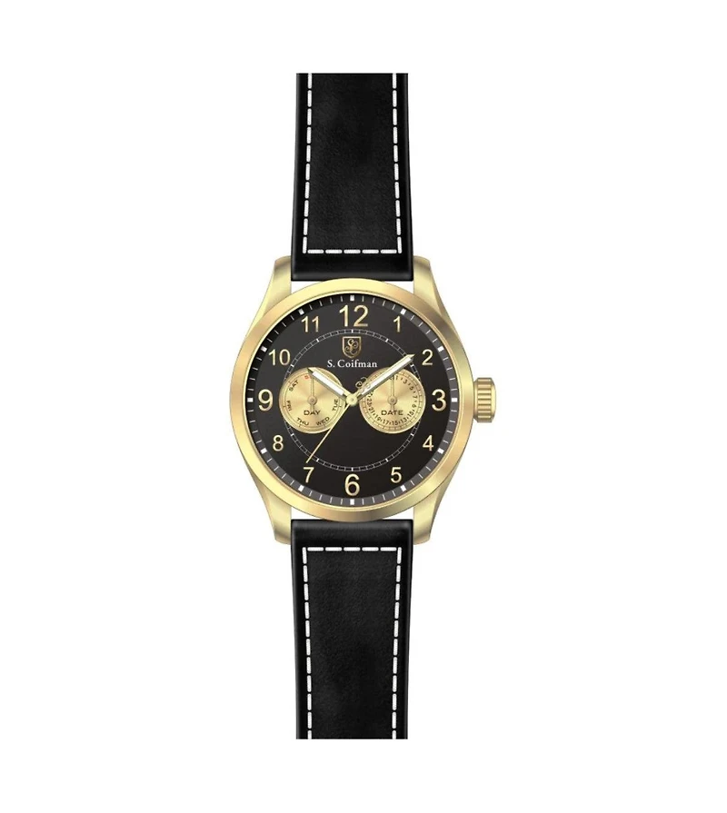 Invicta S.Coifman Men's Chronograph Dial Leather Strap Watch