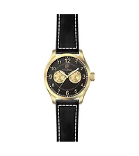 Invicta S.Coifman Men's Chronograph Dial Leather Strap Watch