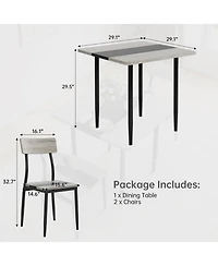 homfan Dining Table Set for 2