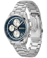 Hugo Boss Men's Grand Prix Quartz Chrono Stainless Steel Watch 38mm