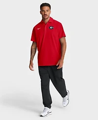 Men's Nike Red Georgia Bulldogs Coaches Sideline Dri-fit Polo