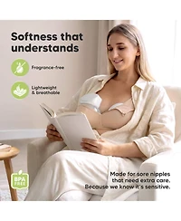 KeaBabies Women's Comfy Dry Disposable Nursing Pads, Breast Pads for Leaking Milk, Stay Dry, Soft, Absorbent Breastfeeding