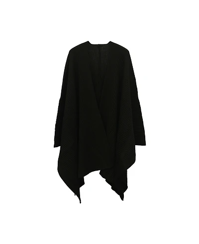Michael Kors Open-Front Rib Ruana Wrap