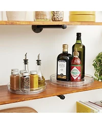 iDesign 11-Inch Round Lazy Susan Organizer - Set of 2 - Clear