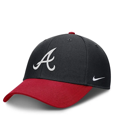 Nike Men's Navy/Red Atlanta Braves Dri-fit Club Adjustable Hat