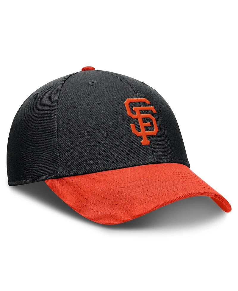 Nike Men's Black/Orange San Francisco Giants Dri-fit Club Adjustable Hat