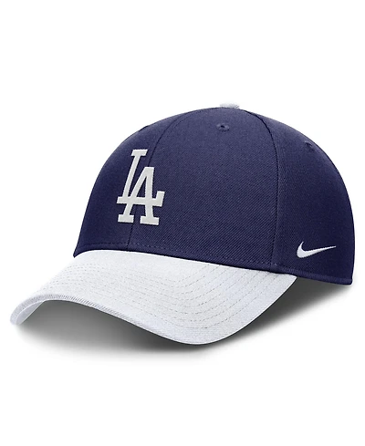 Nike Men's Navy/White Los Angeles Dodgers Dri-fit Club Adjustable Hat
