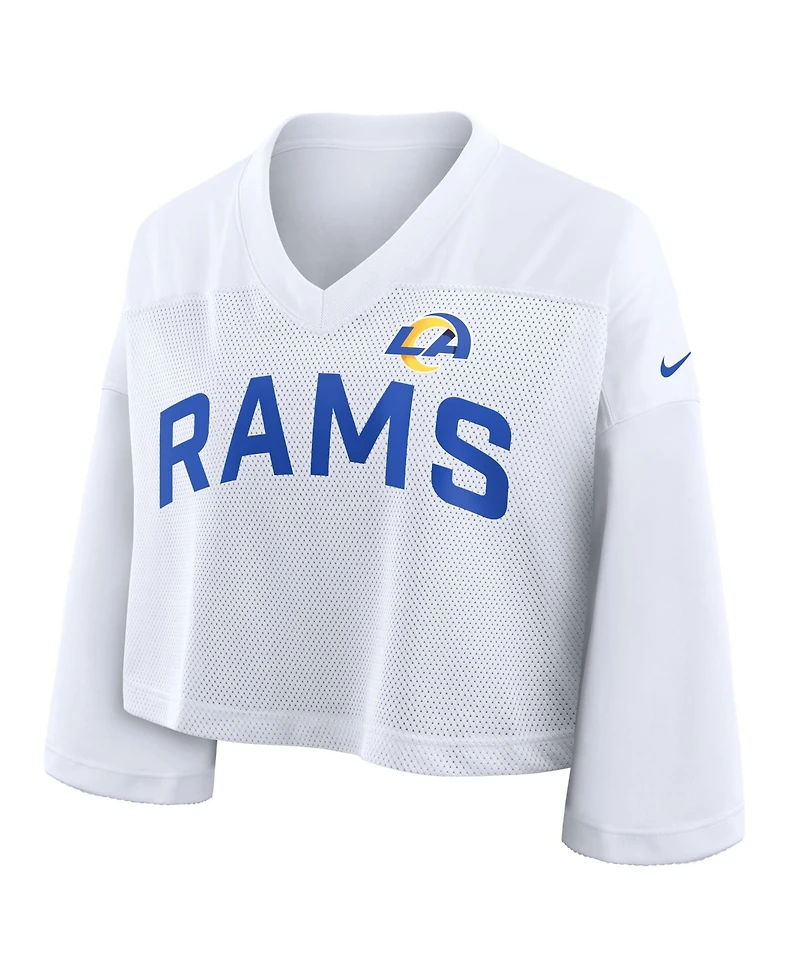 Nike Women's Los Angeles Rams Wide Receiver Cropped Mesh Jersey