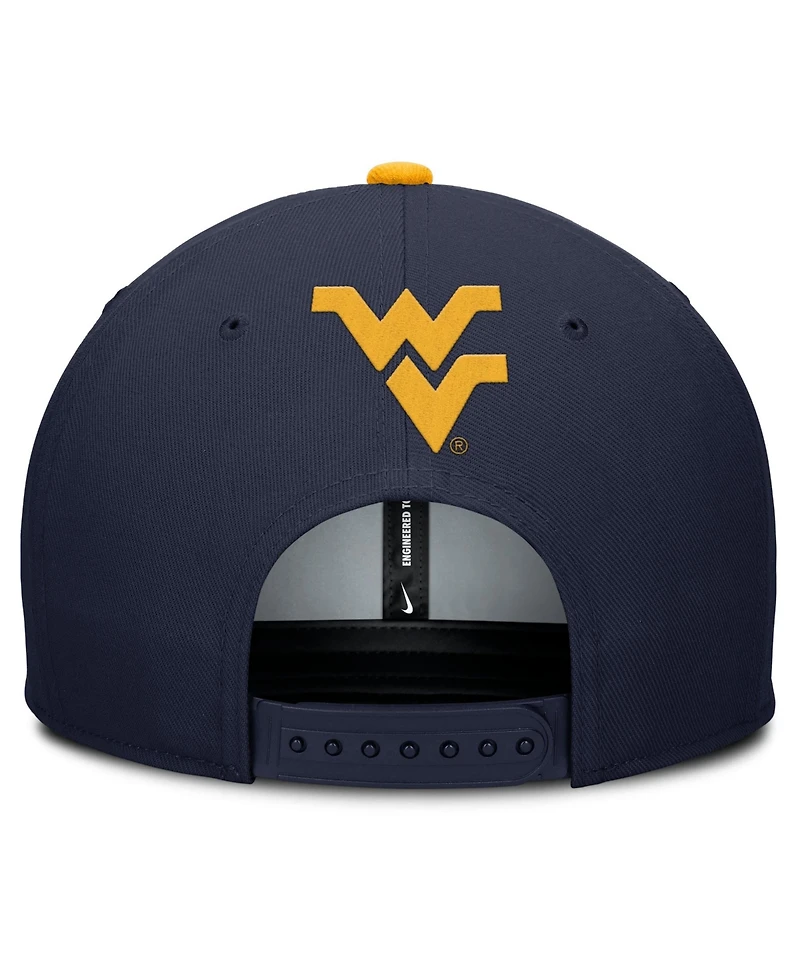 Nike Men's Navy West Virginia Mountaineers 2025 On-Field Pro Performance Adjustable Hat