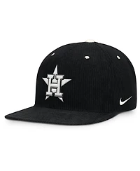 Nike Men's Black Houston Astros Pro Corduroy Structured Snapback Hat