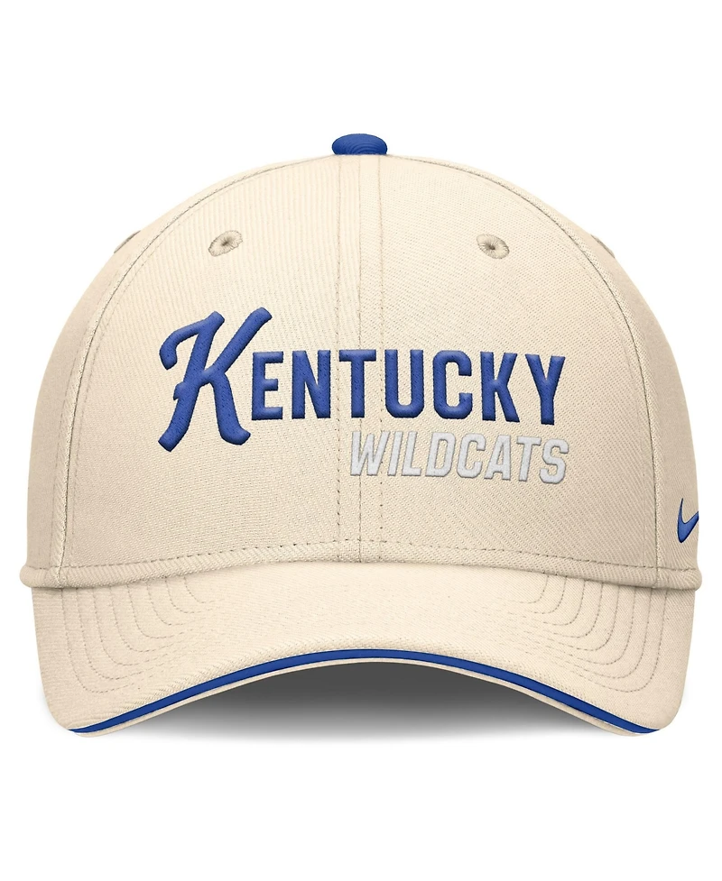 Men's Nike Natural Kentucky Wildcats 2026 Primetime Swooshflex Hat