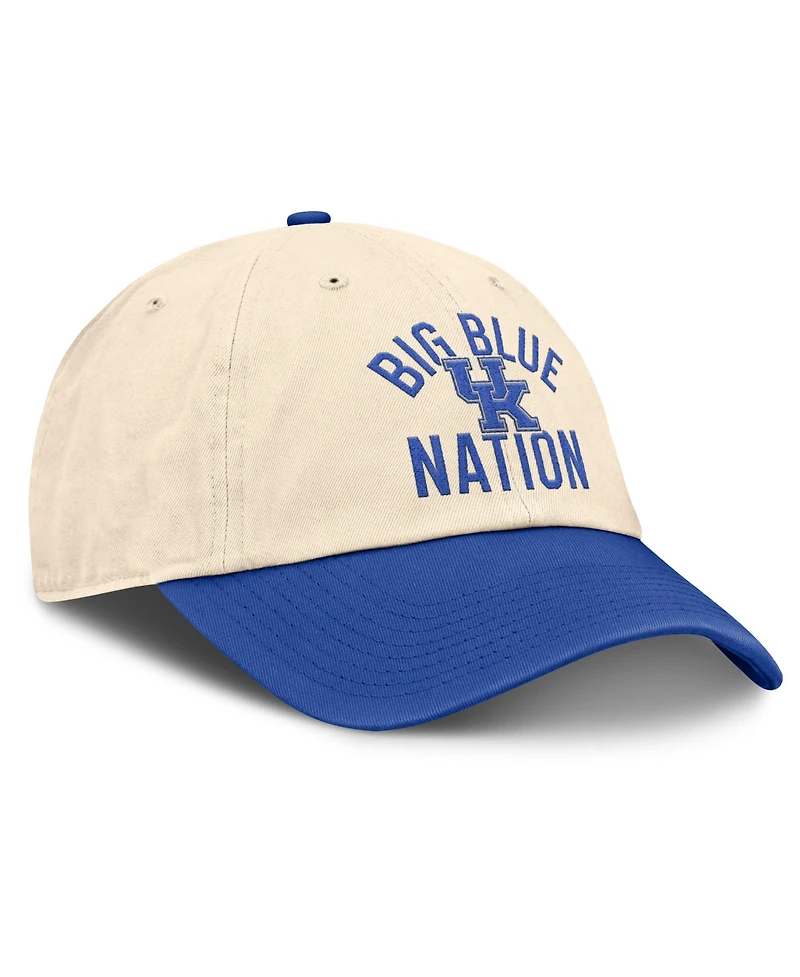 Men's and Women's Nike Natural Kentucky Wildcats 2026 Primetime Natural 2-Tone Club Adjustable Hat
