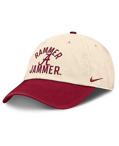 Nike Men's and Women's Natural Alabama Crimson Tide 2026 Primetime Natural 2-Tone Club Adjustable Hat
