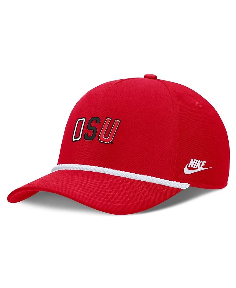 Nike Men's and Women's Scarlet Ohio State Buckeyes 2026 Basketball Refresh 5-Panel Rope Rise Hat