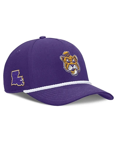 Men's and Women's Nike Purple Lsu Tigers 2026 Basketball Refresh 5-Panel Rope Rise Hat