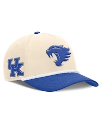 Men's and Women's Nike Natural Kentucky Wildcats 2026 Primetime Natural 5-Panel Rope 2-Tone Rise Hat