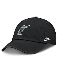 Men's Nike Black Florida Marlins Cooperstown Club Adjustable Hat