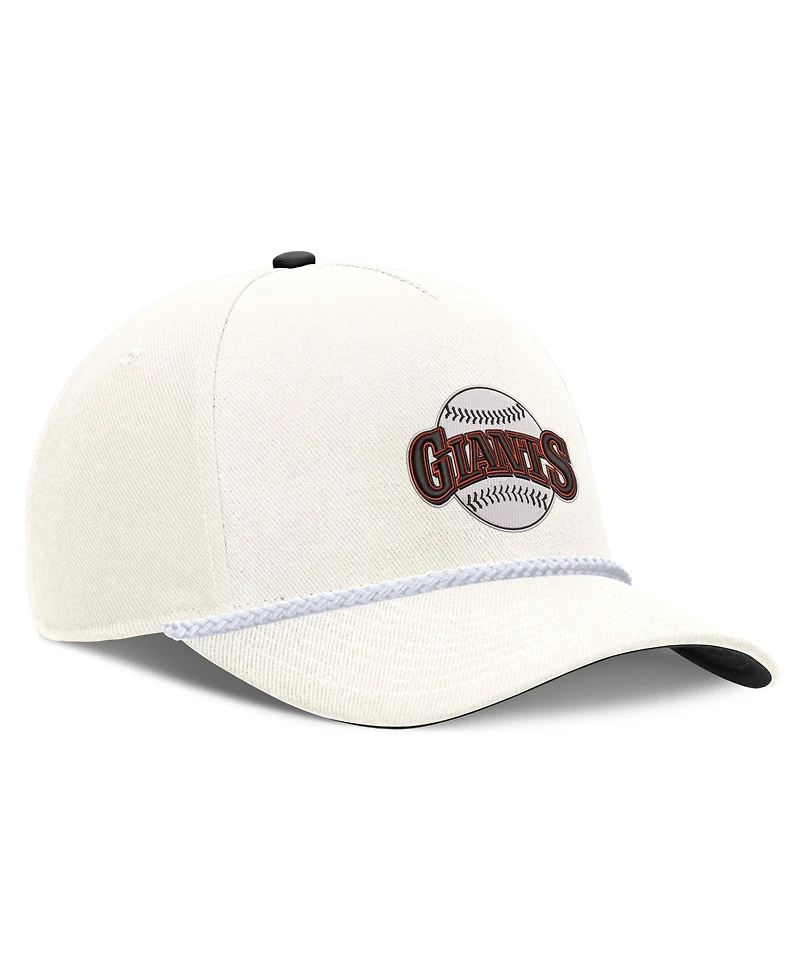 Men's Nike Cream San Francisco Giants Cooperstown Rise Adjustable Hat