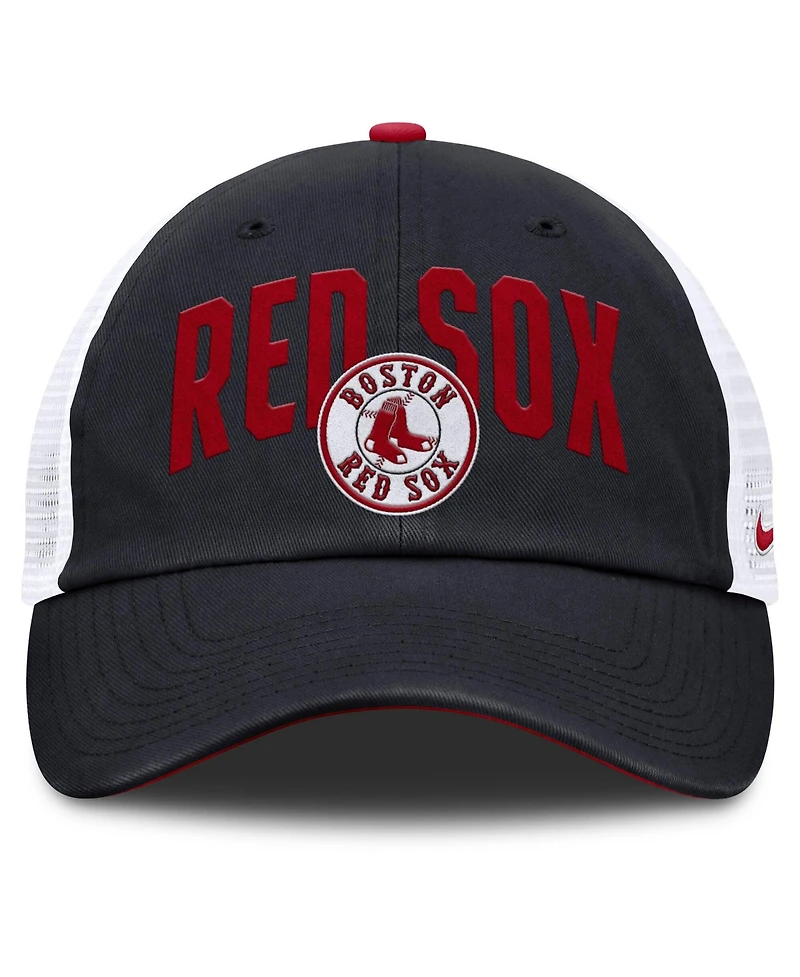 Men's Nike Navy Boston Red Sox Primetime Club Adjustable Trucker Hat