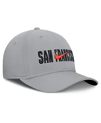 Men's Nike Gray San Francisco Giants Primetime Rise Dri-fit Flex Hat