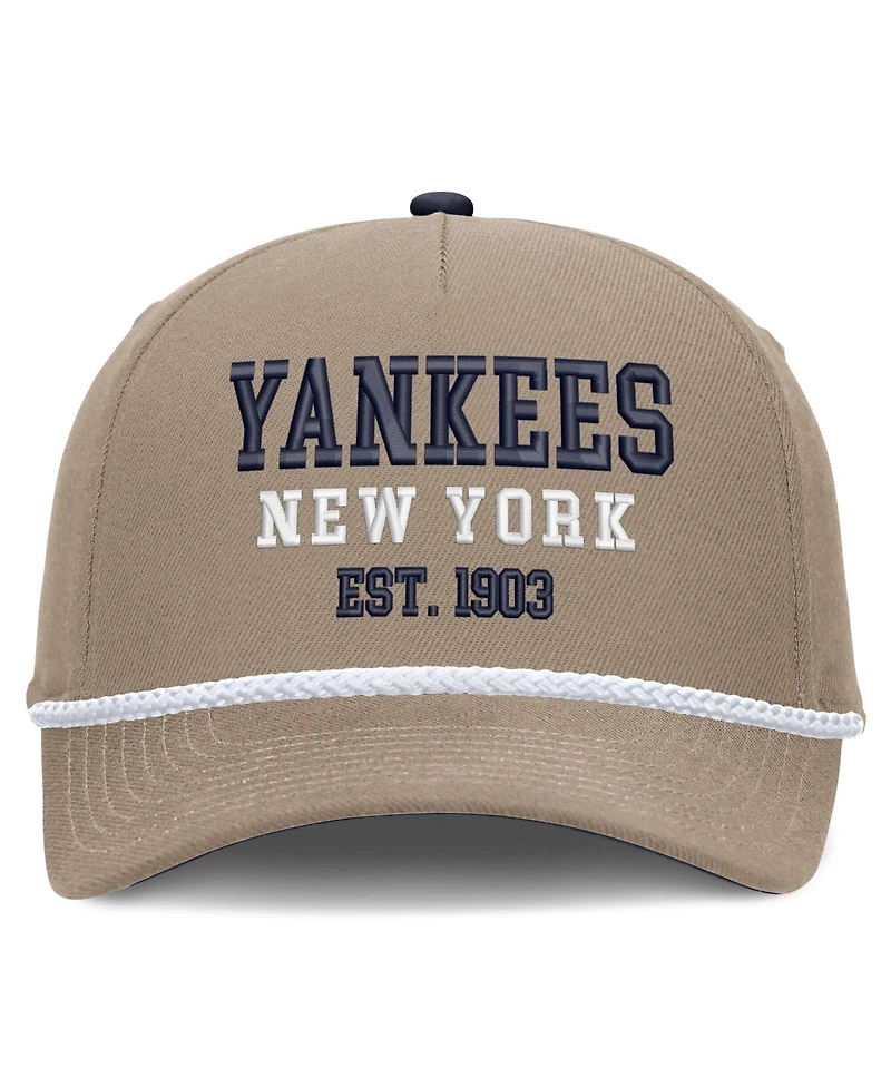 Men's Nike Khaki New York Yankees Father's Day Rope Rise Adjustable Hat