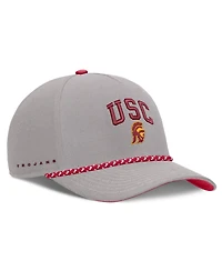 Men's and Women's Nike Gray Usc Trojans Primetime Rise Rope Adjustable Hat