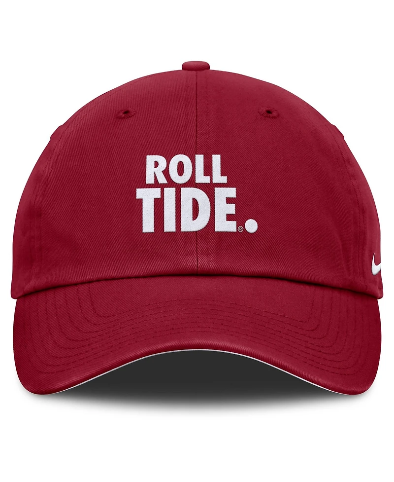 Men's and Women's Nike Crimson Alabama Crimson Tide Primetime Chant Club Adjustable Hat