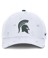 Men's and Women's Nike White Michigan State Spartans Country Club Golfin' Rise Trucker Adjustable Hat