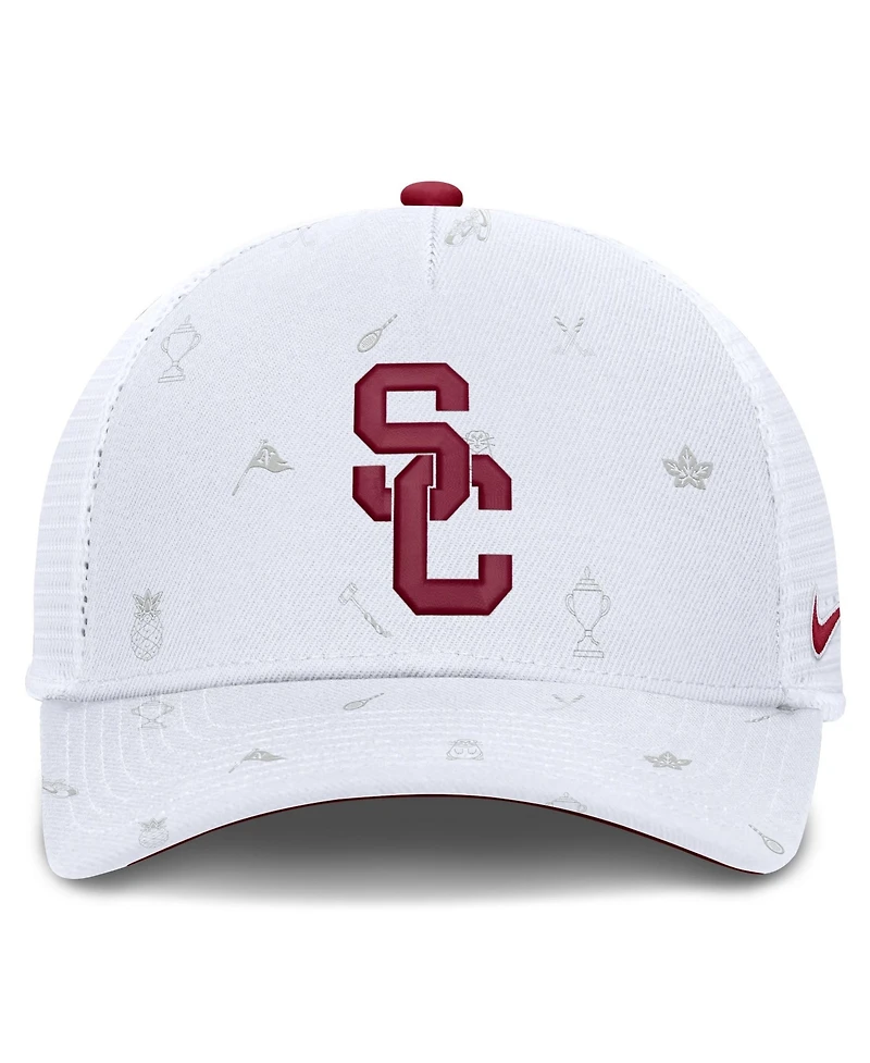 Men's and Women's Nike White Usc Trojans Country Club Golfin' Rise Trucker Adjustable Hat