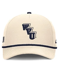 Men's and Women's Nike Natural West Virginia Mountaineers Legacy Vintage Rope Rise Adjustable Hat