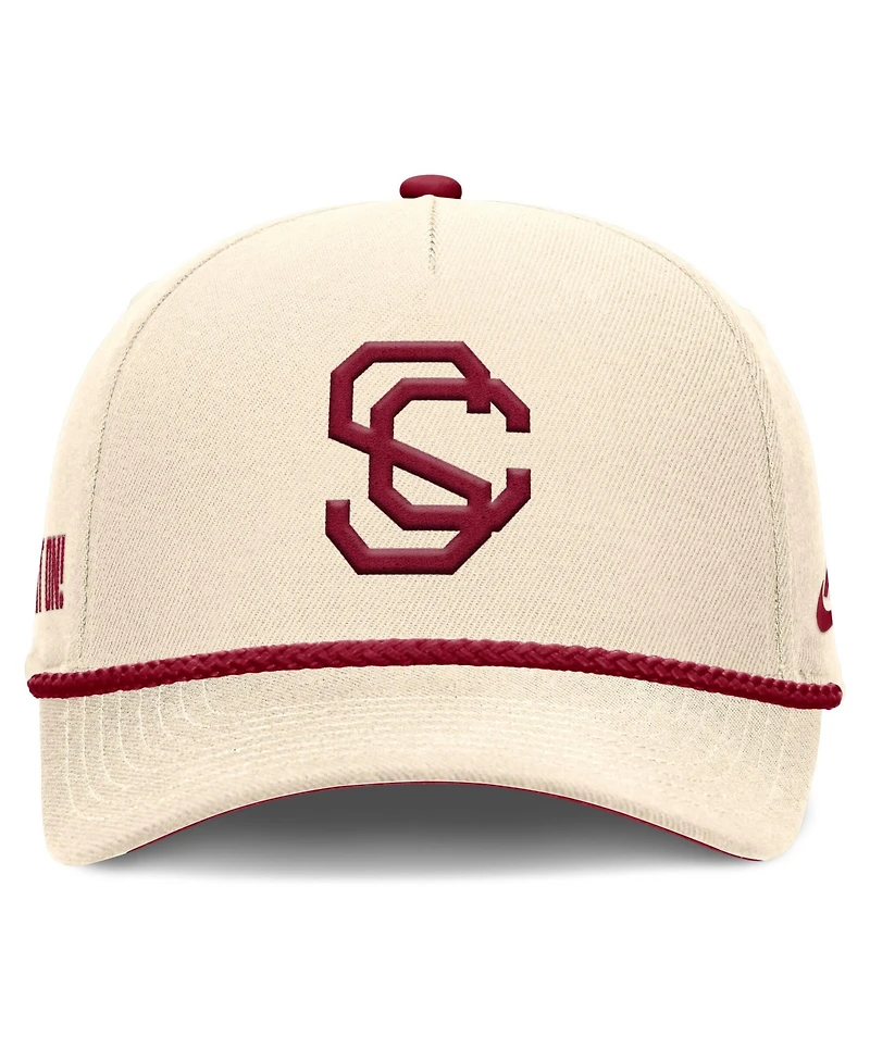 Men's and Women's Nike Natural Usc Trojans Legacy Vintage Rope Rise Adjustable Hat