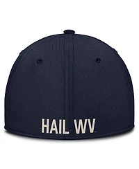 Nike Men's Navy West Virginia Mountaineers Dri-fit Vintage Rise Swooshflex Flex Hat