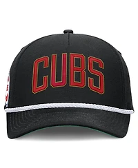Men's Nike Black Chicago Cubs Cooperstown Collection Rise Adjustable Hat