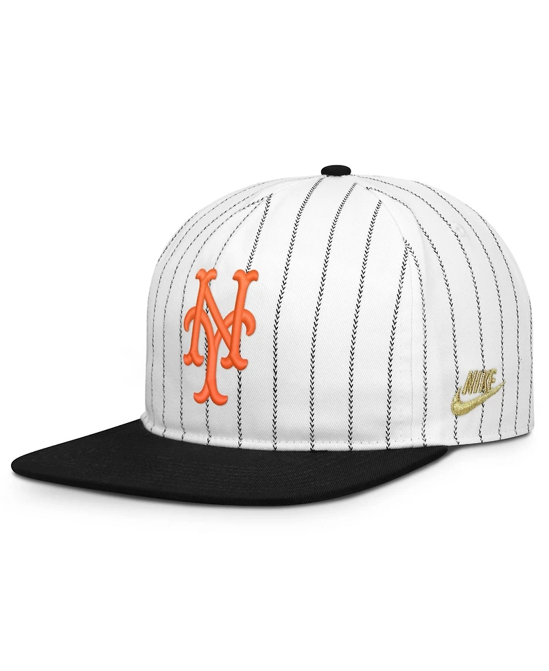 Men's Nike White/Black New York Mets Cooperstown Collection Pro Adjustable Hat