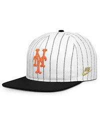 Men's Nike White/Black New York Mets Cooperstown Collection Pro Adjustable Hat