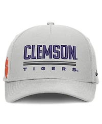 Men's Nike Gray Clemson Tigers 2026 Sideline Dri-fit Rise Adjustable Hat