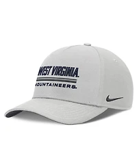 Men's Nike Gray West Virginia Mountaineers 2026 Sideline Dri-fit Rise Adjustable Hat