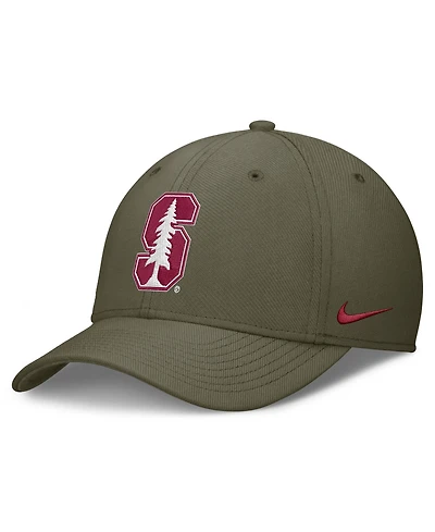 Nike Men's Olive Stanford Cardinal Primetime SwooshFlex Dri-fit Hat
