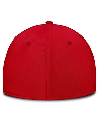 Nike Men's Scarlet Ohio State Buckeyes Campus Prep Chained Arched Swooshflex Flex Hat
