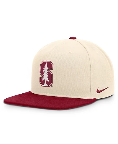 Nike Men's and Women's Natural/Cardinal Stanford Cardinal Campus Prep Snapback Hat
