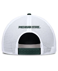 Men's and Women's Nike Green Michigan State Spartans 2026 On-Field Gameday Rope Trucker Adjustable Hat
