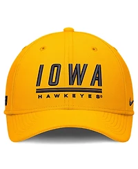 Nike Men's Gold Iowa Hawkeyes Game Day Rise Swooshflex Hat