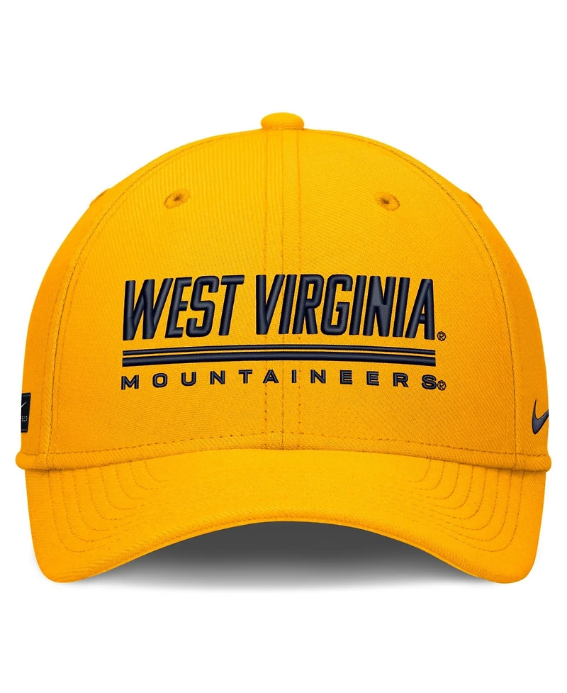 Nike Men's Gold West Virginia Mountaineers Game Day Rise Swooshflex Hat